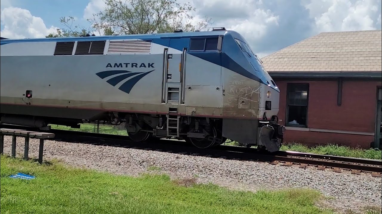 Amtrak GE P42DC Silver Star Service Eastbound in Plant City, Florida