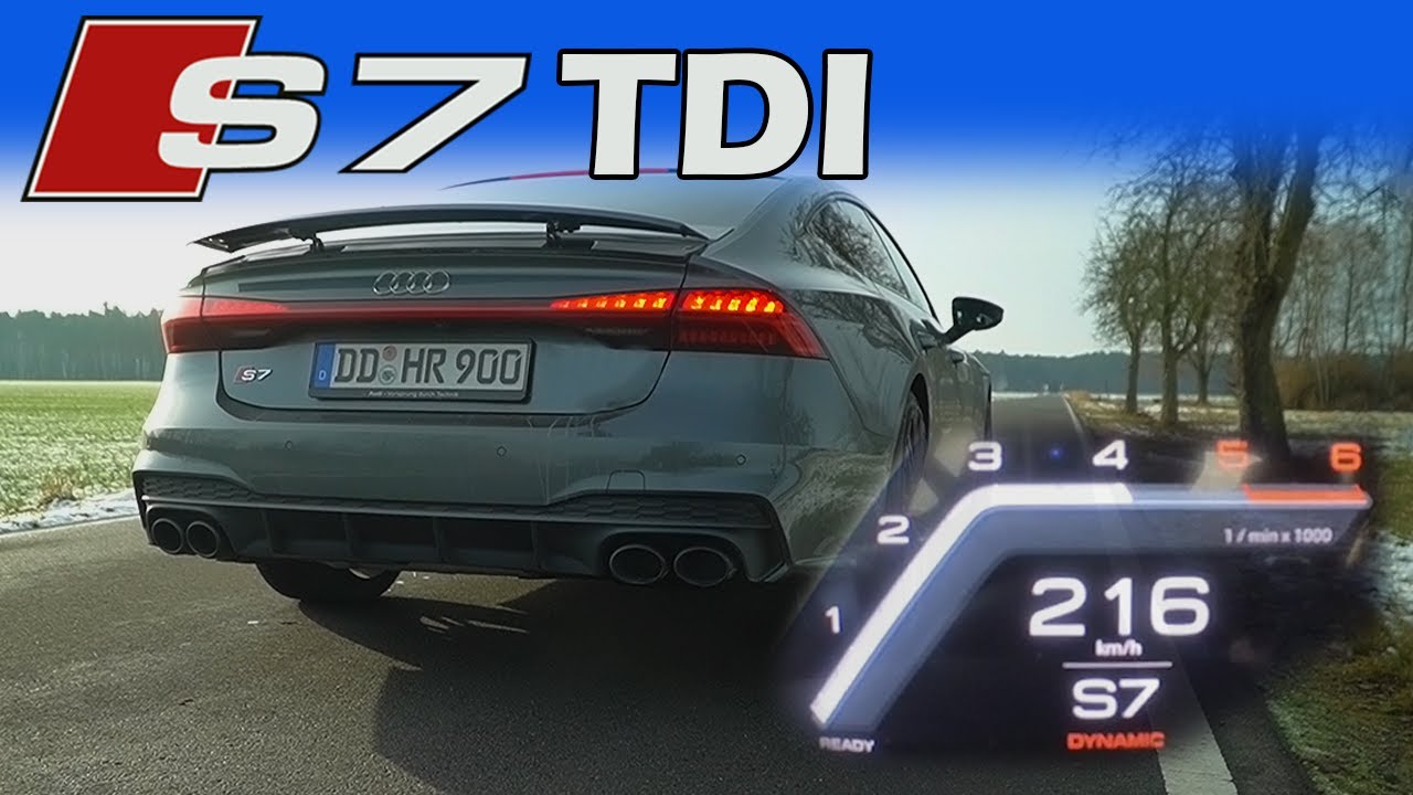 2020 Audi S7 (C8) TDI (344HP) | 0-216km/h | ACCELERATION on German Autobahn | CarPerformance Media