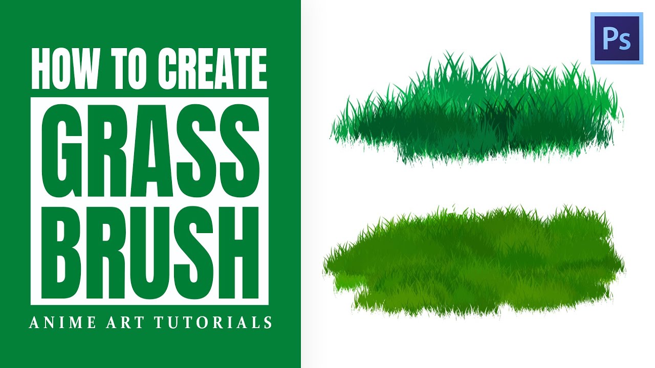 HOW TO CREATE GRASS BRUSH || Photoshop Tutorial