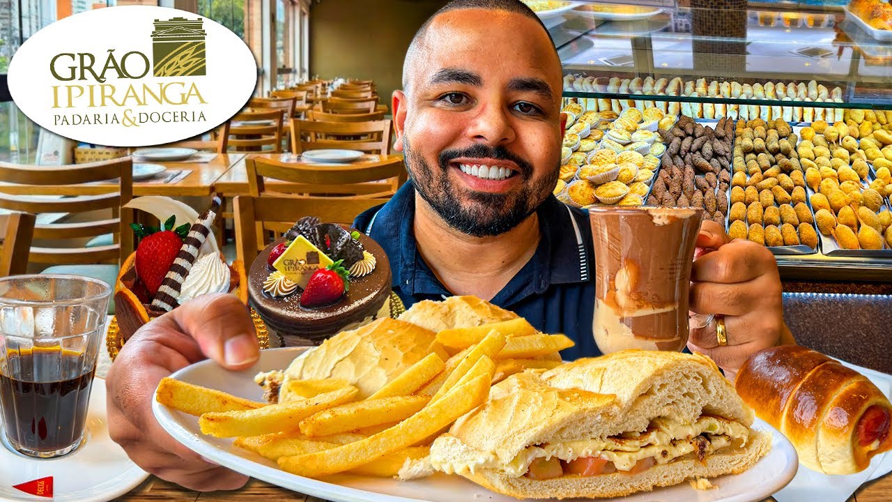ENTREI NA PADARIA MAIS COMPLETA DO IPIRANGA perigo real pra quem vai com fome