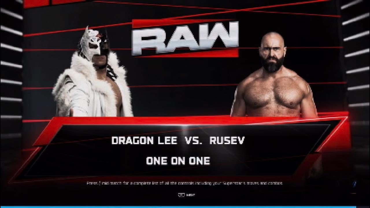 WWE2K26 WWE Raw | Dragon Lee vs Rusev