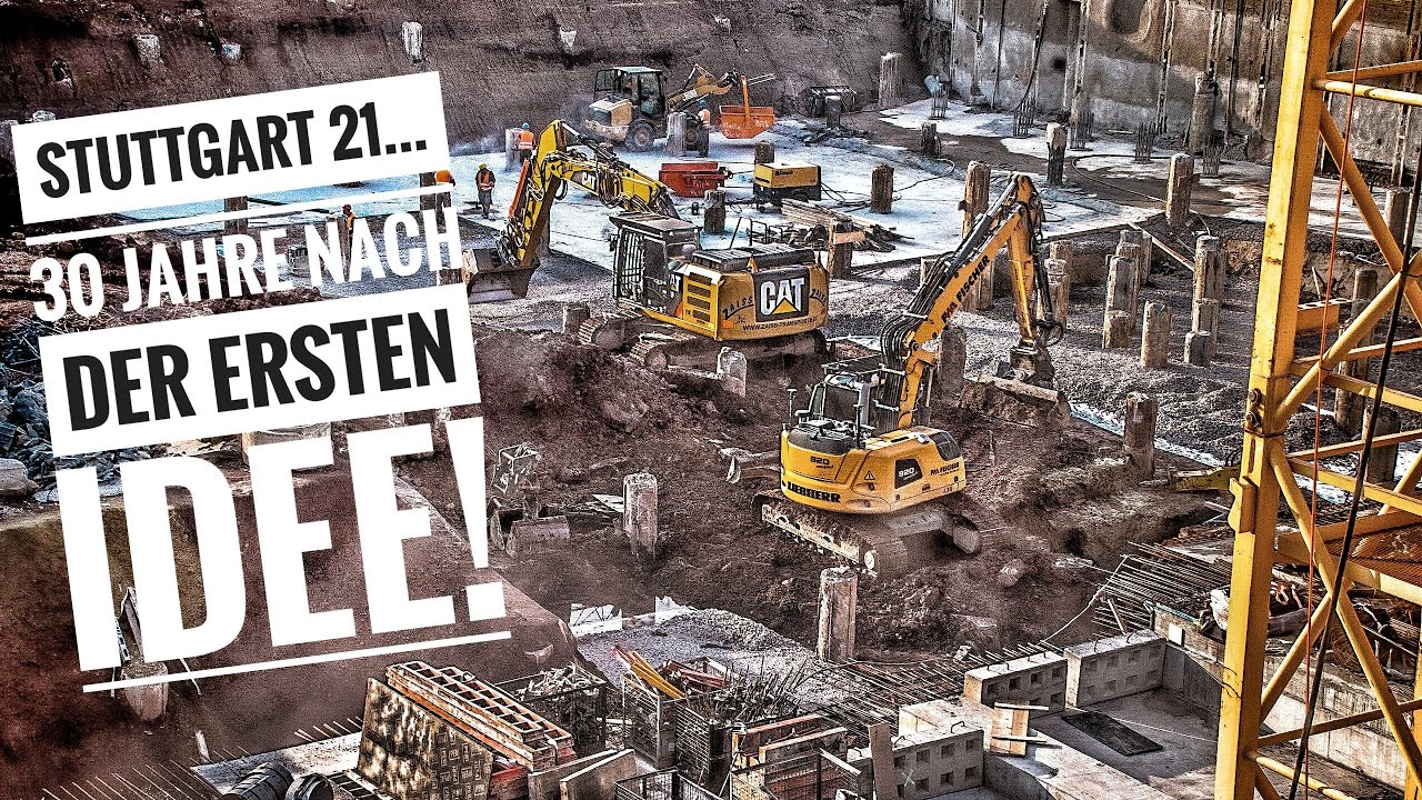 Stuttgart 21 Baufortschritt - 30 Jahre nach der ersten Idee| 29.08.18 | 