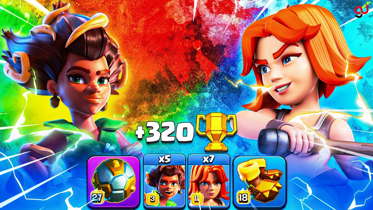Everyday 320 ⭐️ROOT RIDER DRUID Spam⭐️Legend League TH16 Attack Strategy Clash Of Clans