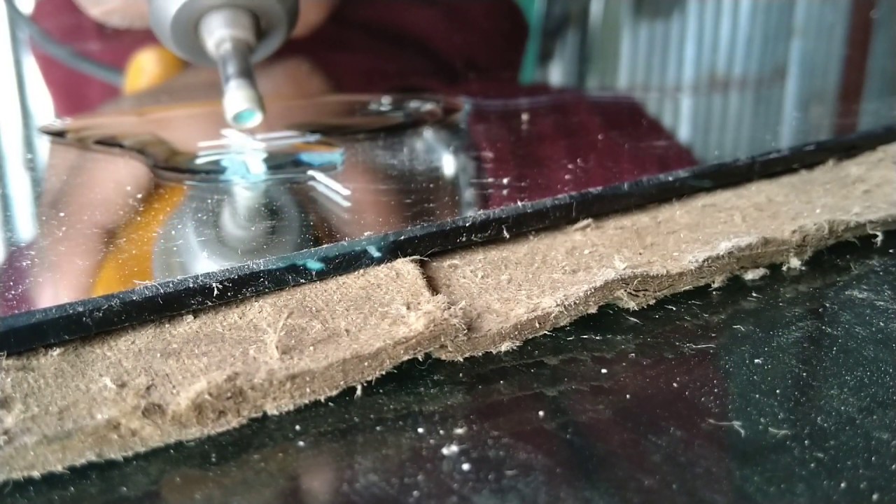 Drill hole in mirror/glass