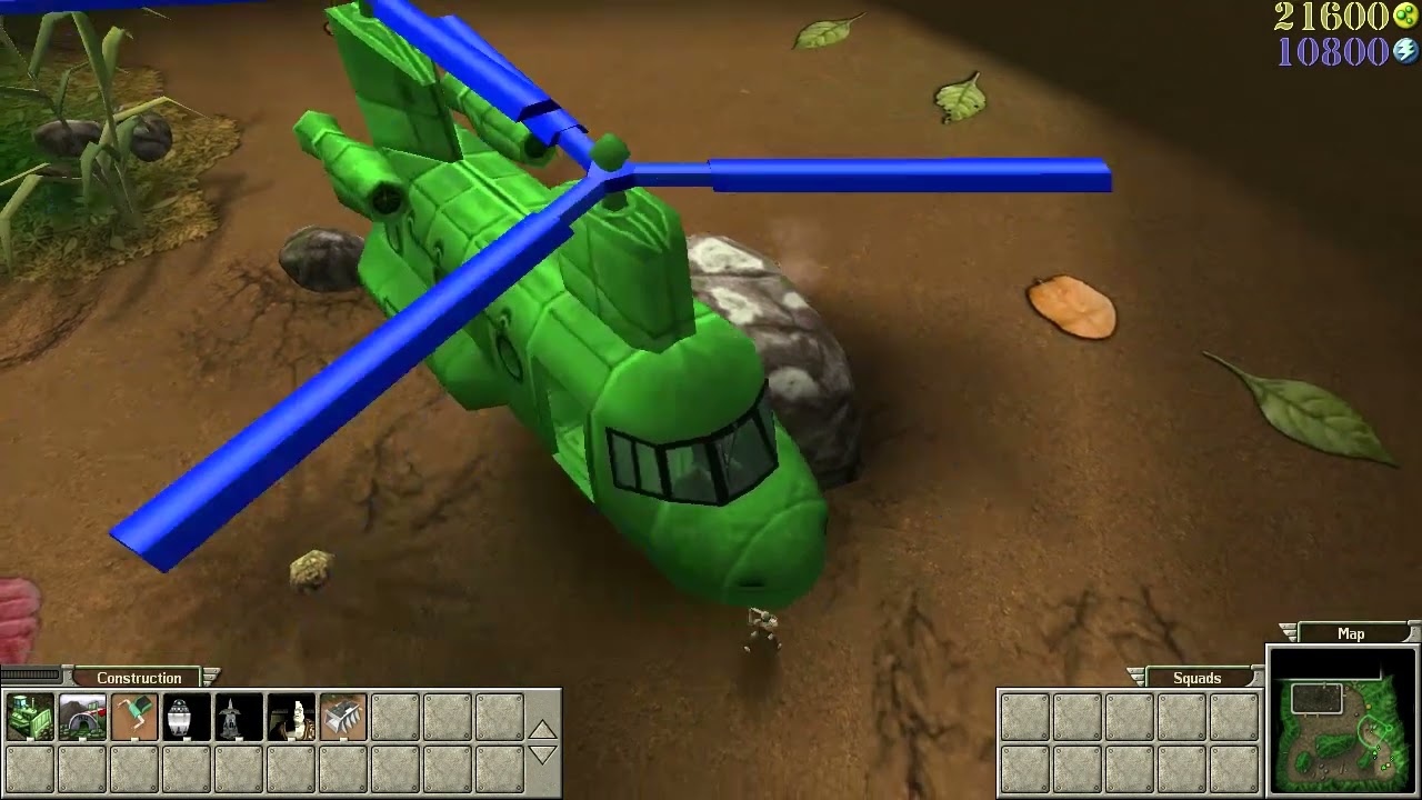 Army Men: RTS - Chinook can attack AND transport now?!