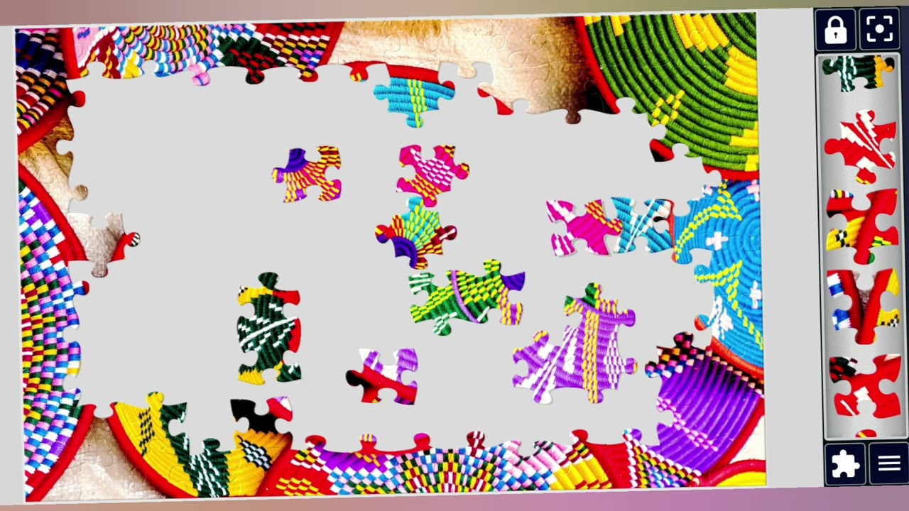 Ethiopian Handmade Habesha baskets sold in Axum,Ethiopia🌈//jigsaw puzzles Craft🧩//puzzles Art🧩🧩//