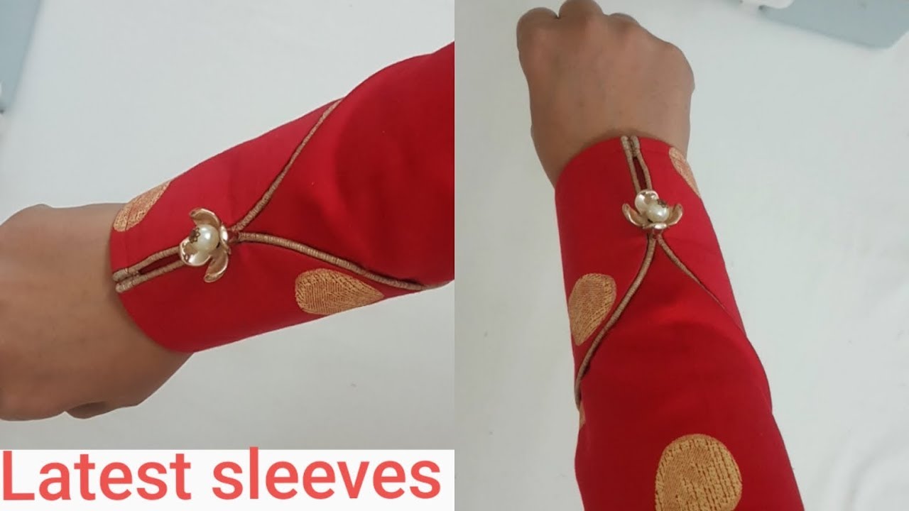 Piping lgaakr baaju ke khubsurat design bnaaye/sleeves design with dori piping