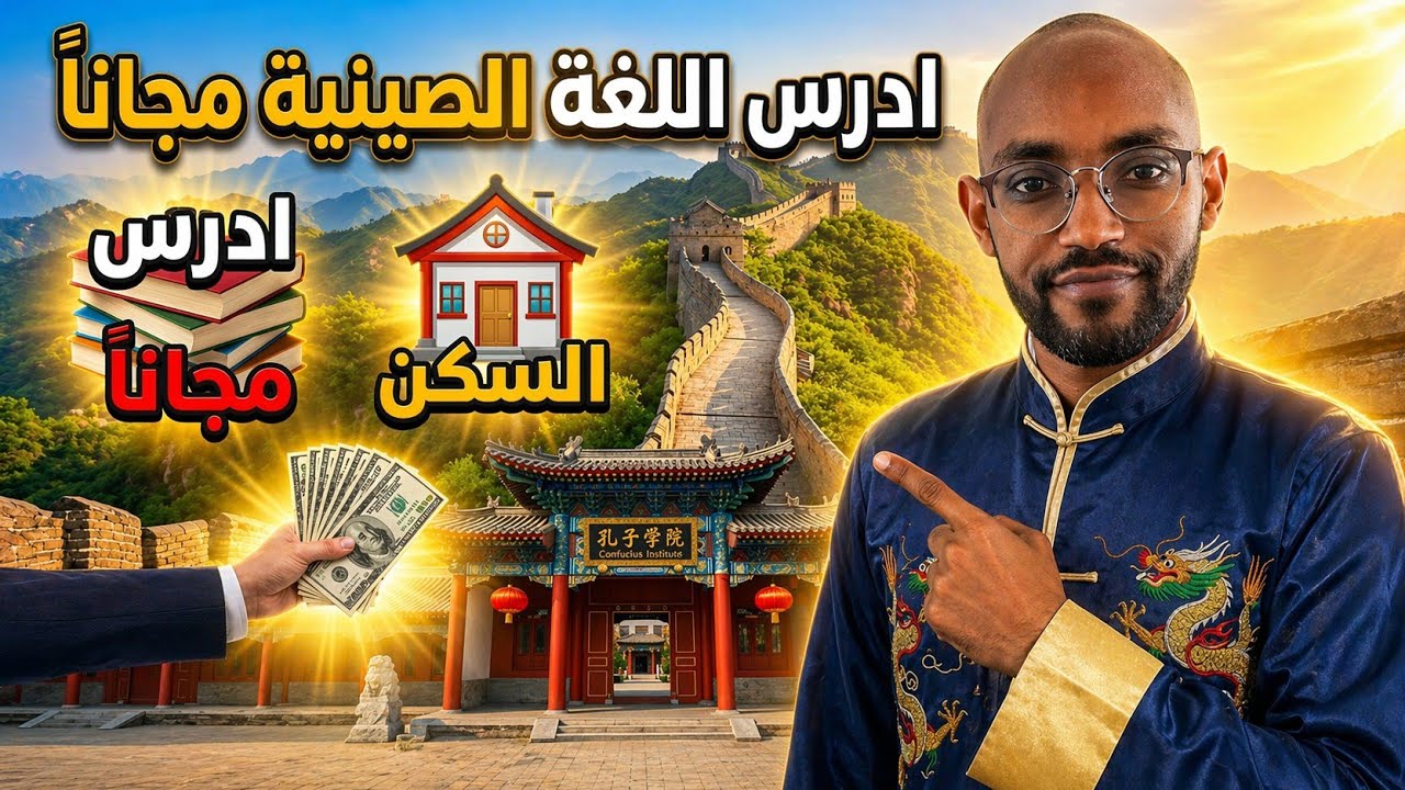 ادرس اللغة الصينية مجاناً - منحة شاملة الدراسة والسكن وراتب شهري