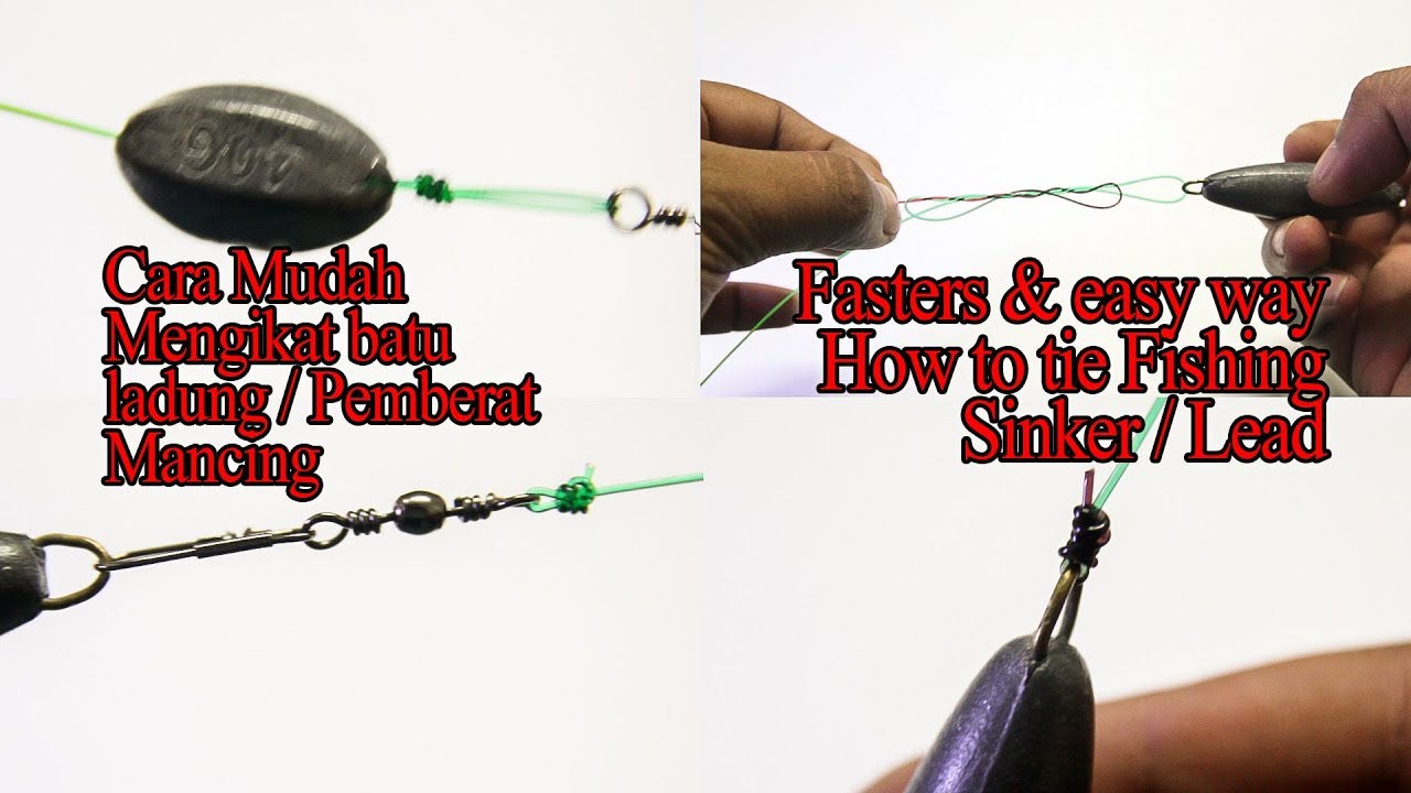 [Tutorial] Cara Mudah Dan Ringkas Ikat Batu Ladung Pemberat Mancing