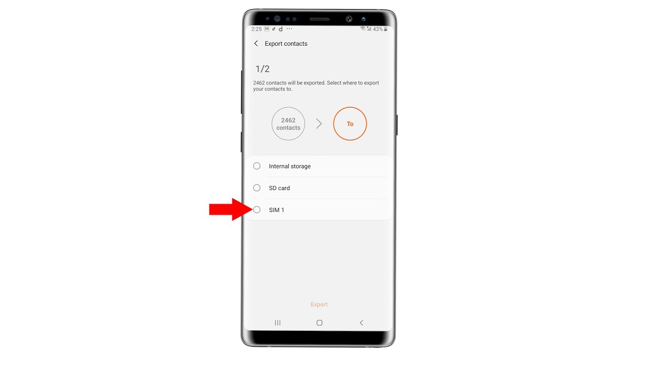 Как сохранить все контакты с телефона Samsung на SIM-карту