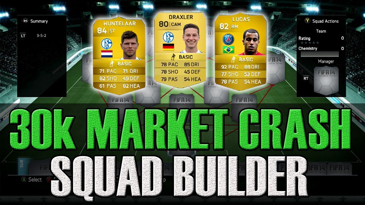 FIFA 14 Ultimate Team | 30k MARKET CRASH Hybrid Squad Builder