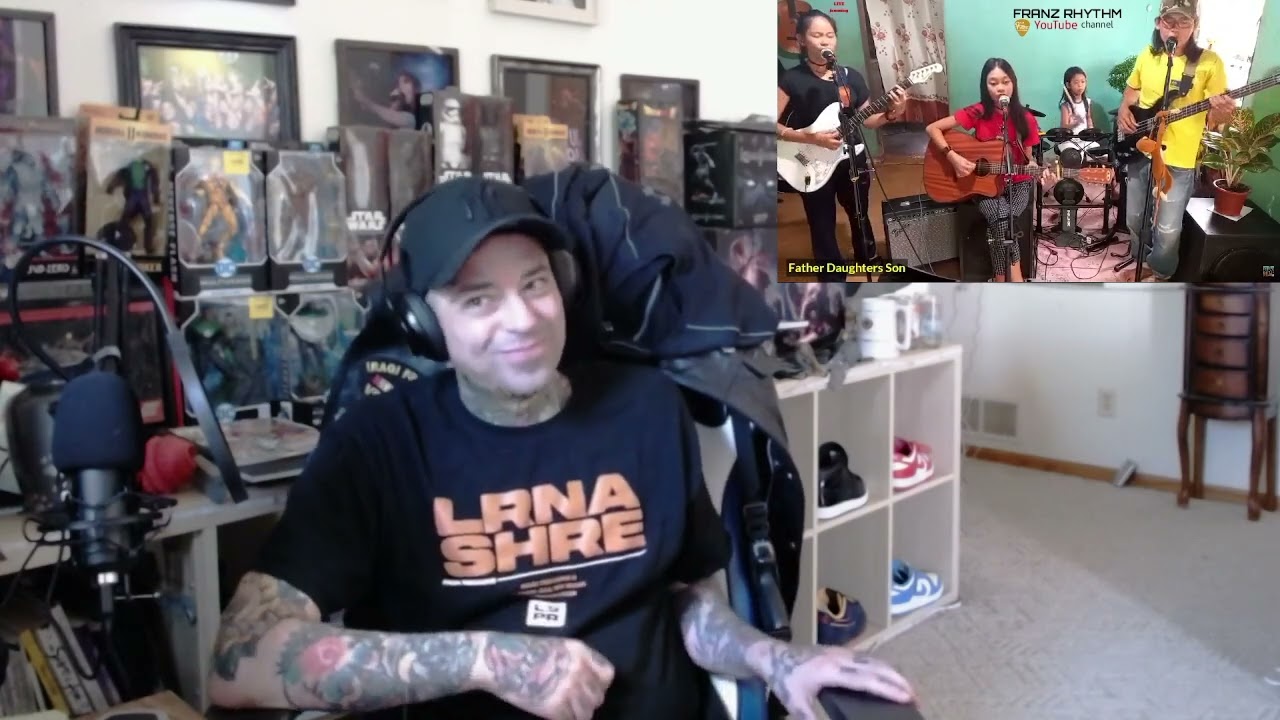 JUST A SONG BEFORE I GO (csn)cover by FranzRhytm (father daughters & son)