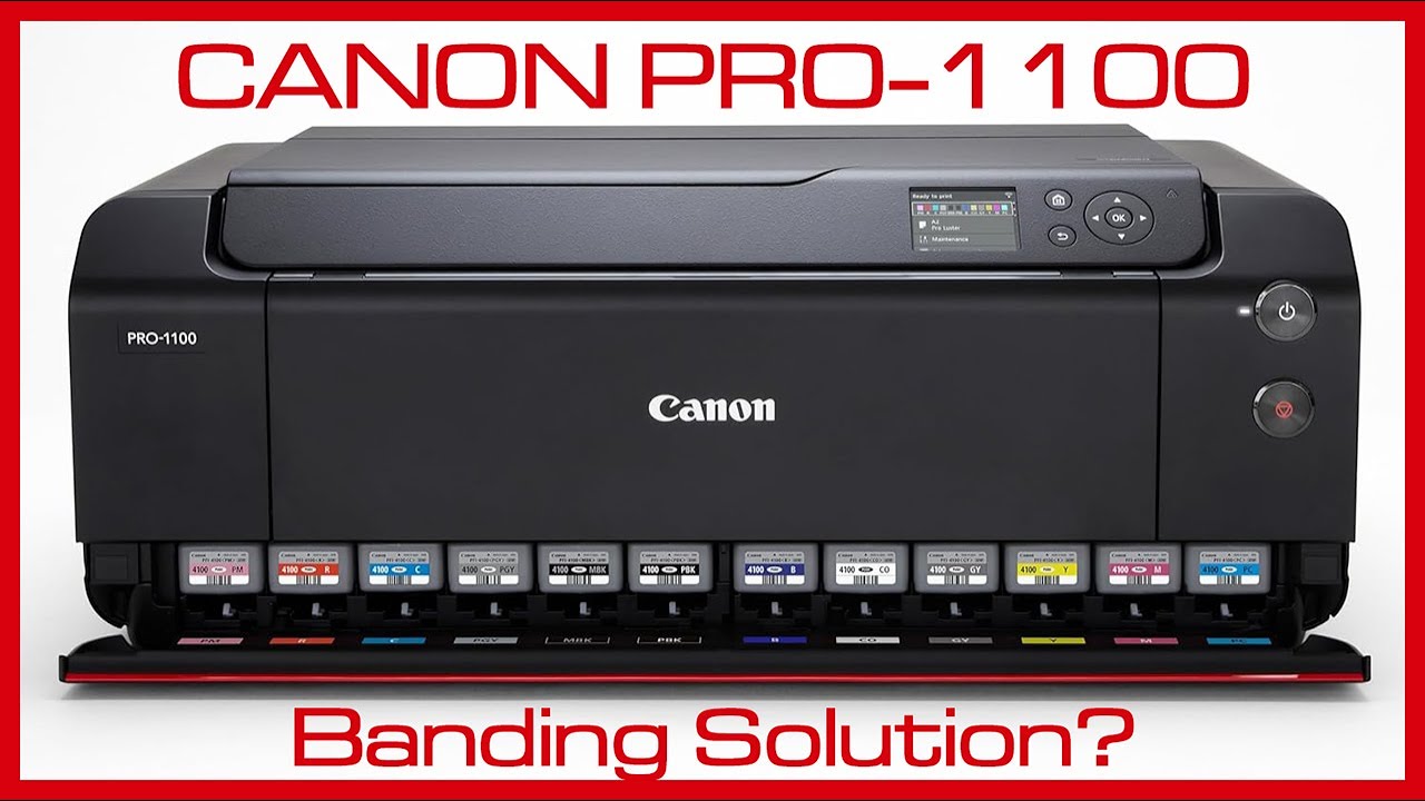 Canon Pro-1100 | Fixing Banding Problem with Manual Print Head Alignment