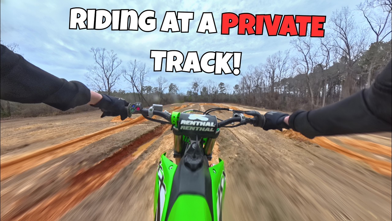 Riding My Buddy's PRIVATE TRACK!