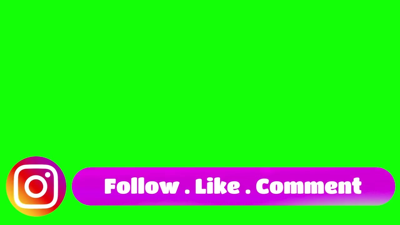 Free and Simple Green Screen Social Media Icons (NO COPYRIGHT) without Names & IDs For Designers