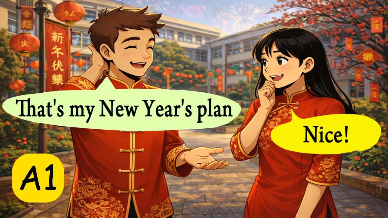 Beginner English – Jason’s New Year Plan  Level A1  Tiếng Anh giao tiếp cho người mới bắt đầu