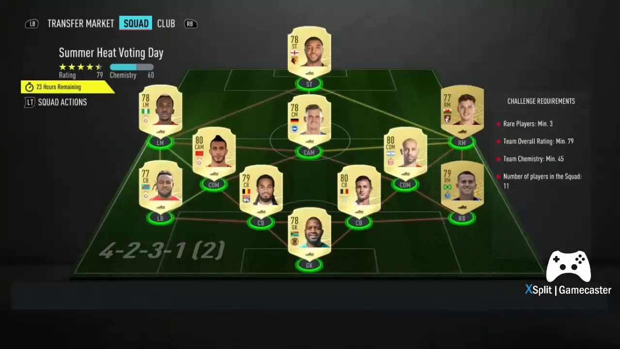 HOW TO COMPLETE THE NEW FIFA 20 SUMMER HEAT VOTING DAY SBC!!!