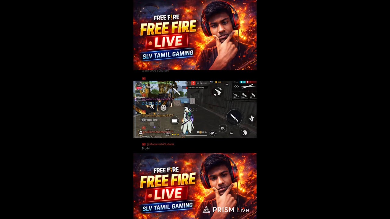 Live streaming of SLV tamil gaming