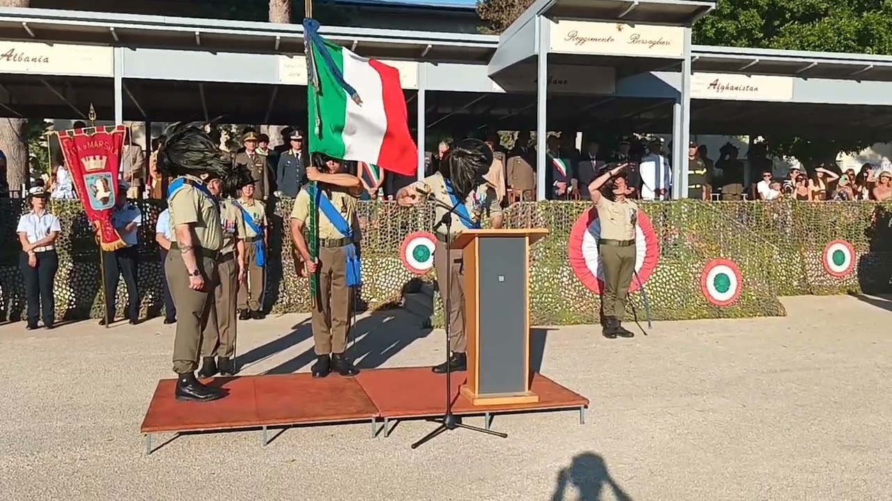 Cerimonia di cambio del comandante del 6° Reggimento Bersaglieri di Trapani