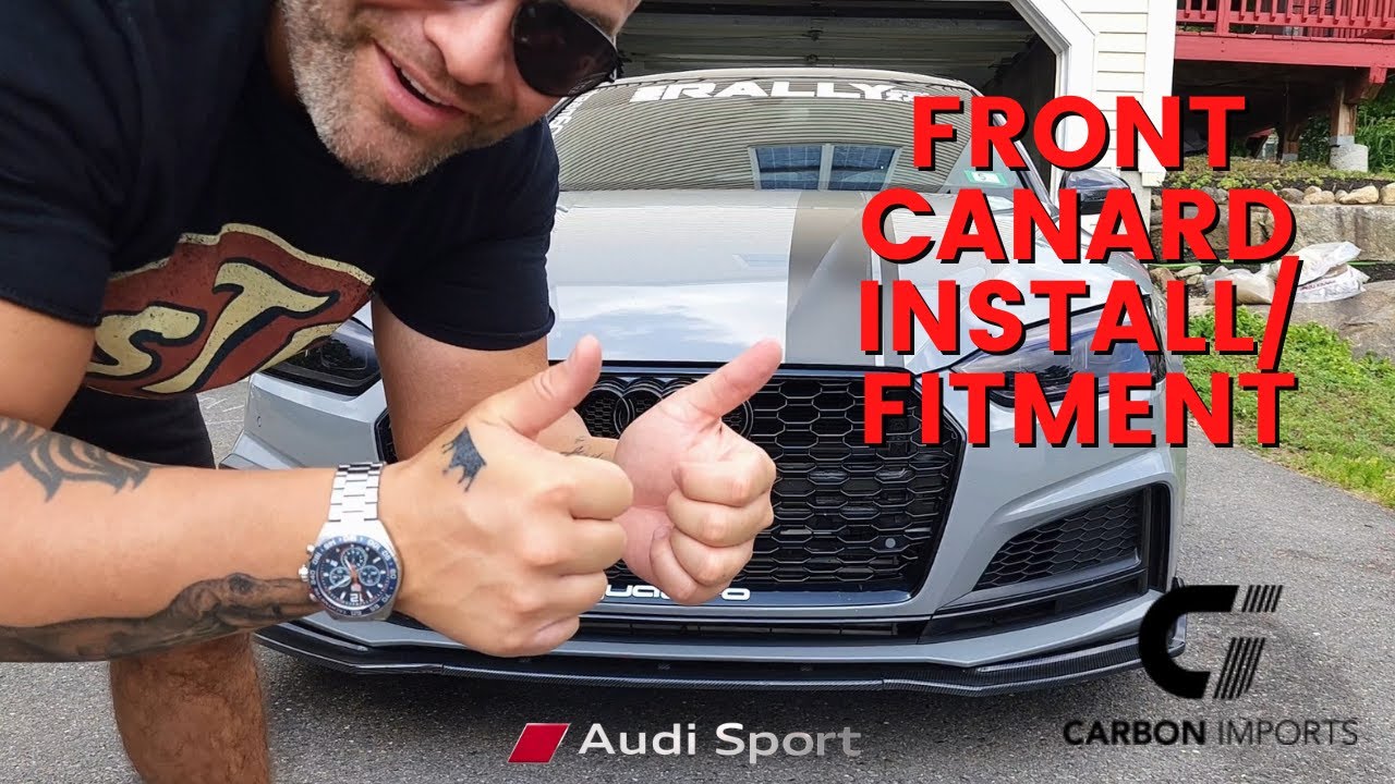 2018 Audi S5 Sportback Front Canard Install - Carbon Imports Prototype