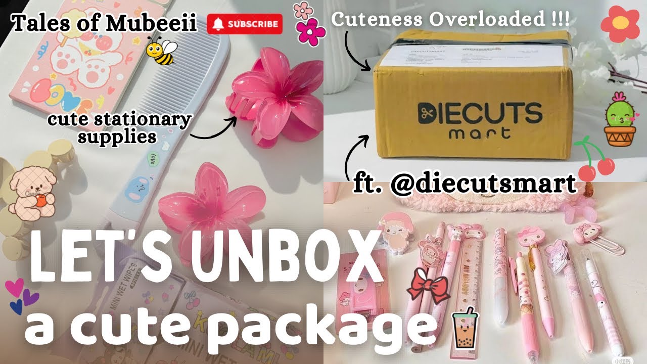 Let’s unbox a cute package from @Diecutsmart Pinteresty & Cute Stationary Haul | Malayalam