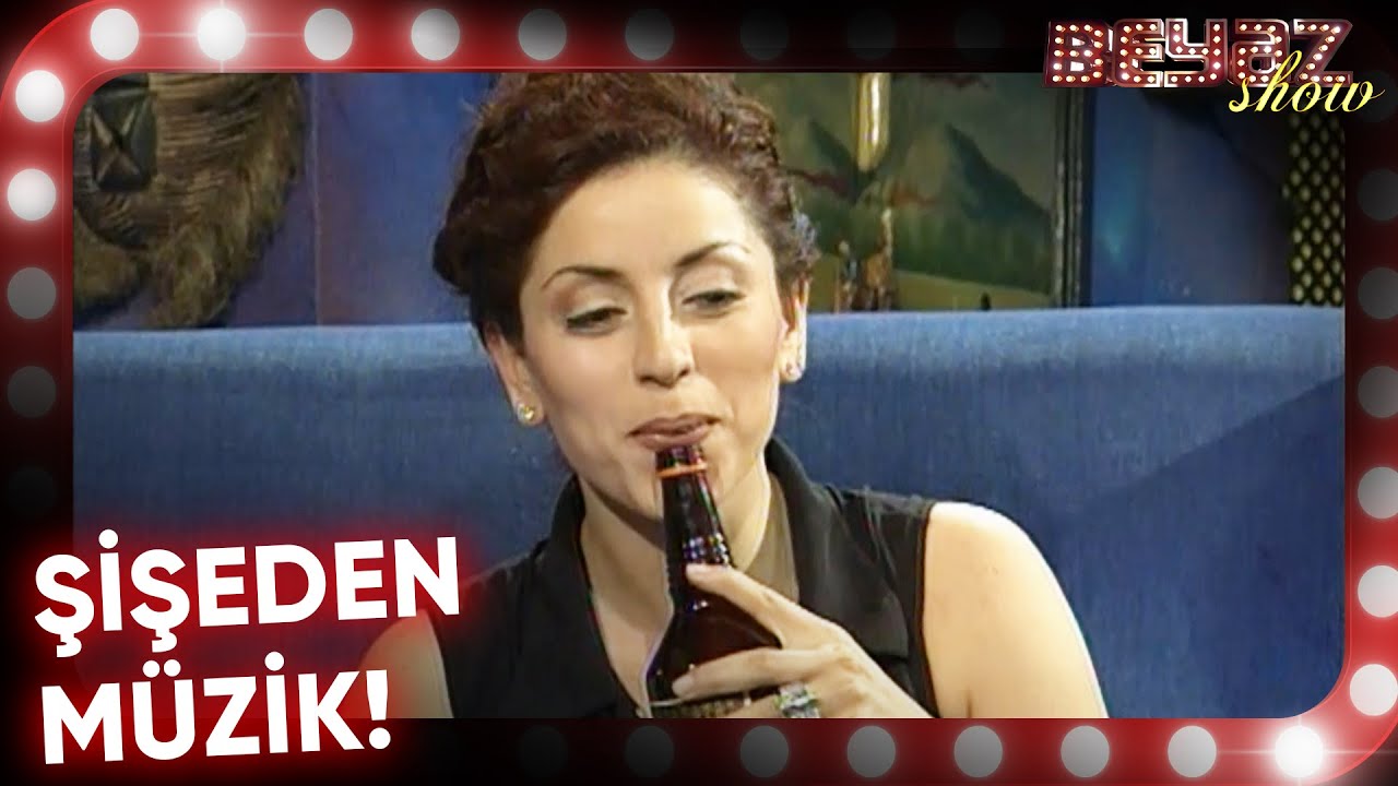 Aşkın Nur Yengi Şişeye Üfleyerek Müzik Yapıyor! - Beyaz Show