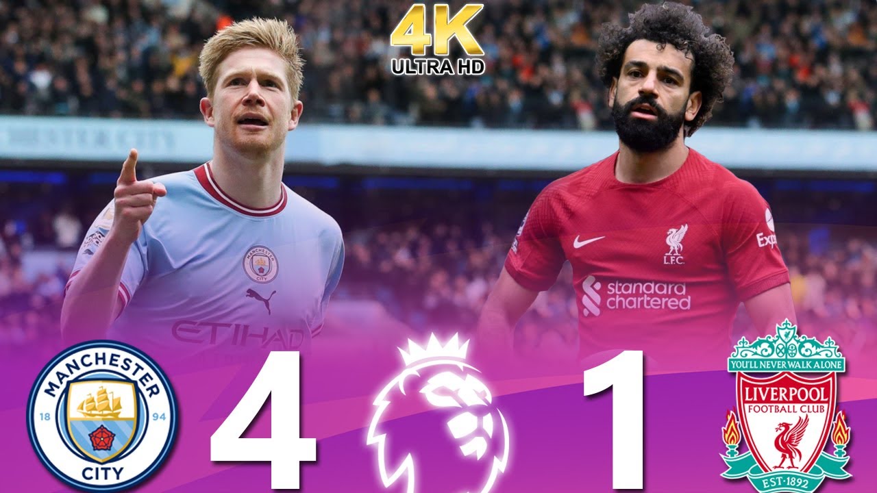 Manchester City vs Liverpool 4-1 / Premier League 2022-2023 / Extended 4K Highlight