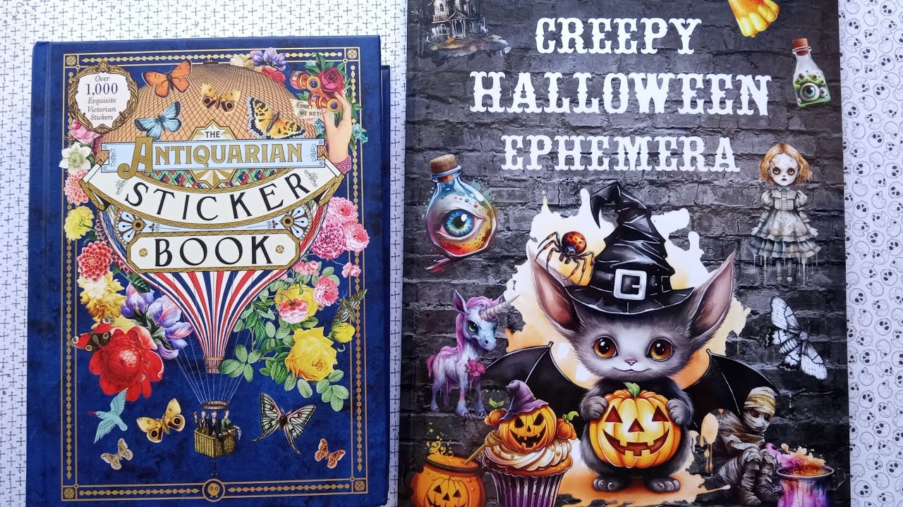 Creepy Halloween Ephemera for Gluebooks, ATCs, Art Journals & Mixed Media