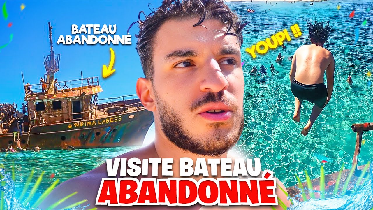 ON EXPLORE ET SAUTE D'UN BATEAU ABANDONNÉ AVEC MES PETITS FRERES ! [Entre frère Tunisie ep 6]