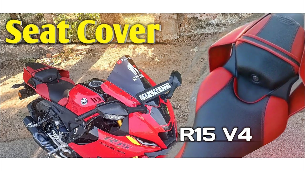 Yamaha R15M/ v4 / v3🔥  ||  Seat Cover Installation || Best Quality 🔥 seat Cover Modified