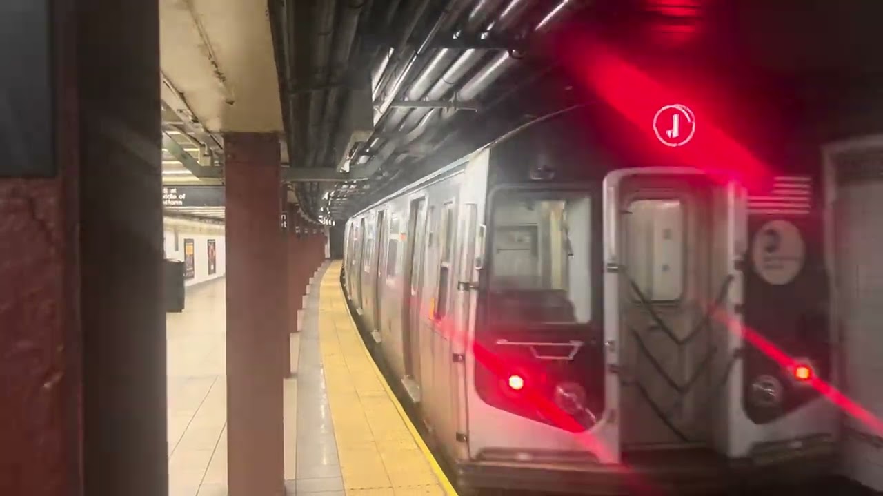 Guy the trainspotter at Fulton St MTA station 