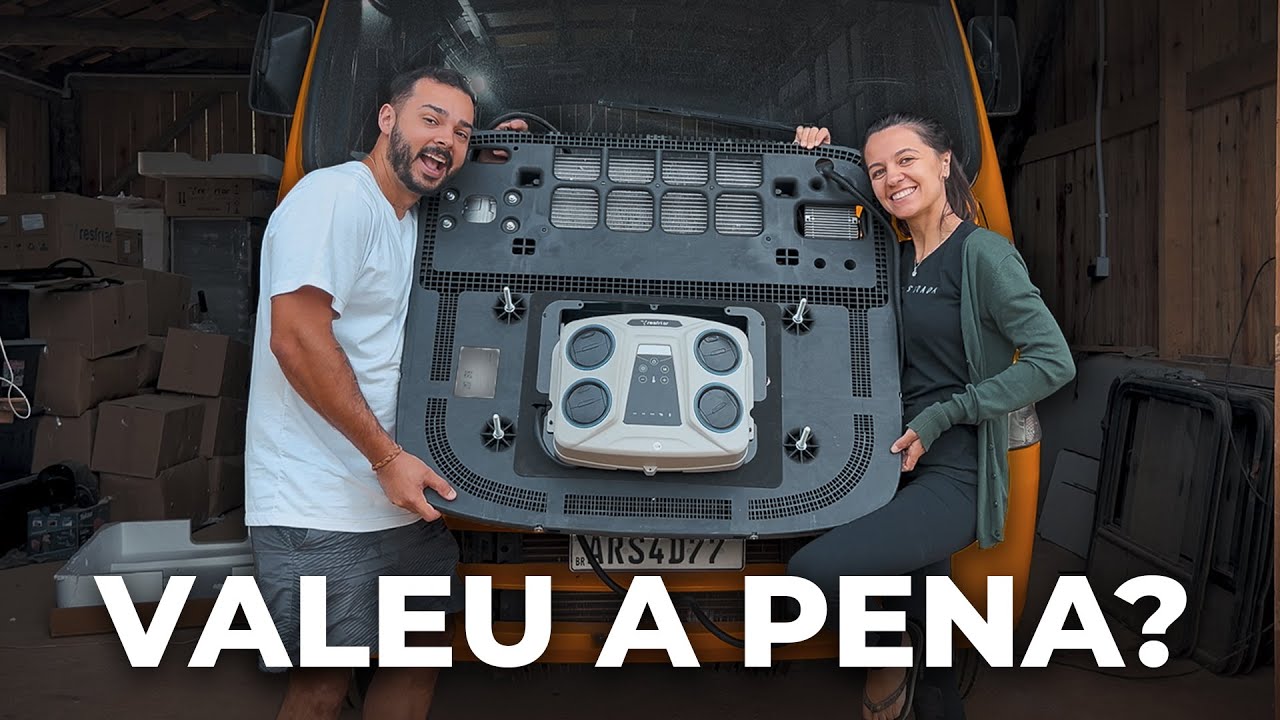 INSTALAMOS O AR CONDICIONADO 12V NO MOTORHOME SOZINHOS
