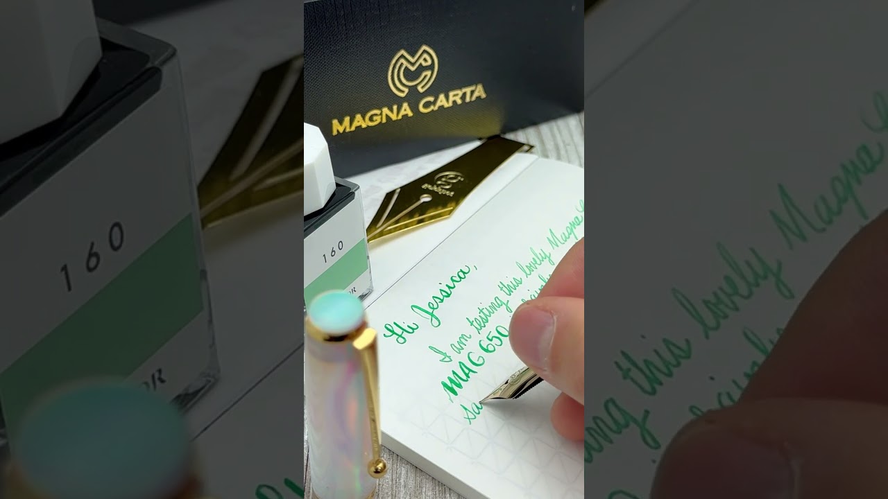 How slow do you have to write with the Magna Carta Mag 650 flex nib?