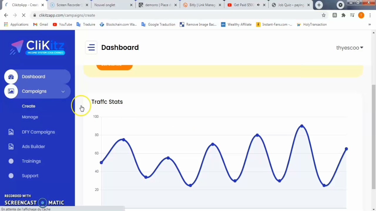 Clikitz app: How to promote clickbank affiliate link with free traffic