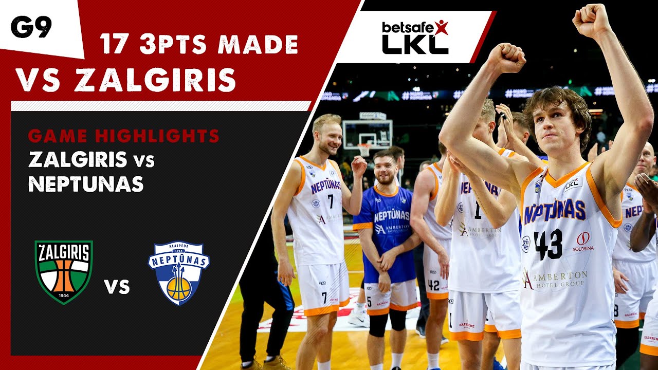 KLAIPEDA NEPTUNAS RAINS IN 17 3PTS VS ZALGIRIS KAUNAS TO SECURE THE WIN IN LITHUANIAN BASKETBALL LKL