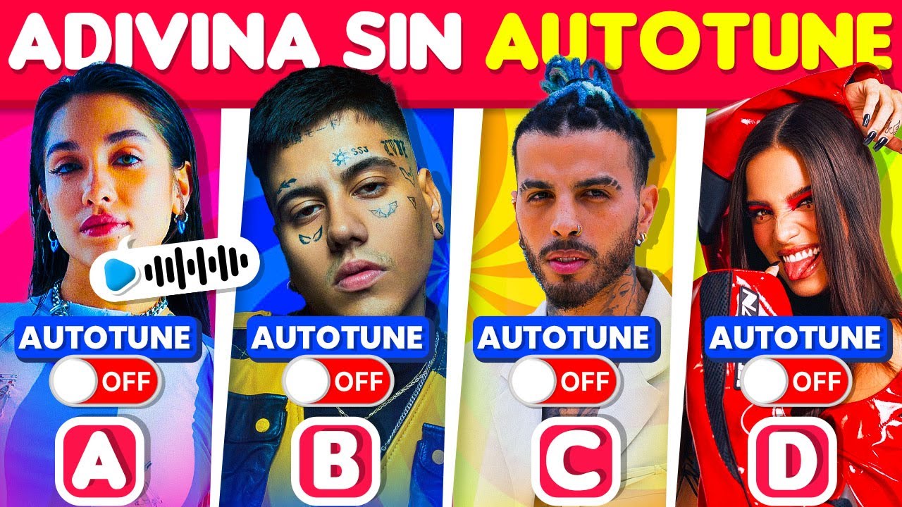 Adivina El Cantante Sin AUTOTUNE 👨‍🎤🎙🤔¿Quién Canta? Quiz Tv de Música