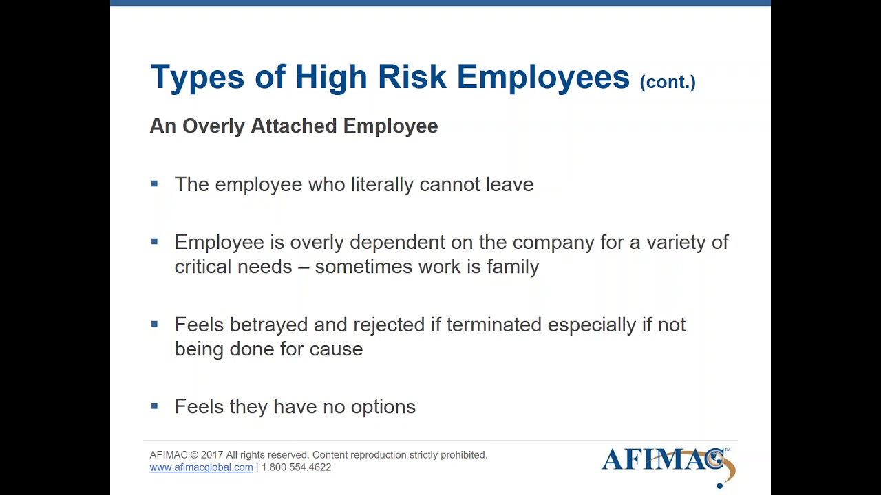 High-Risk Terminations - Proven Techniques to Reduce the Risk to You and Your Organization