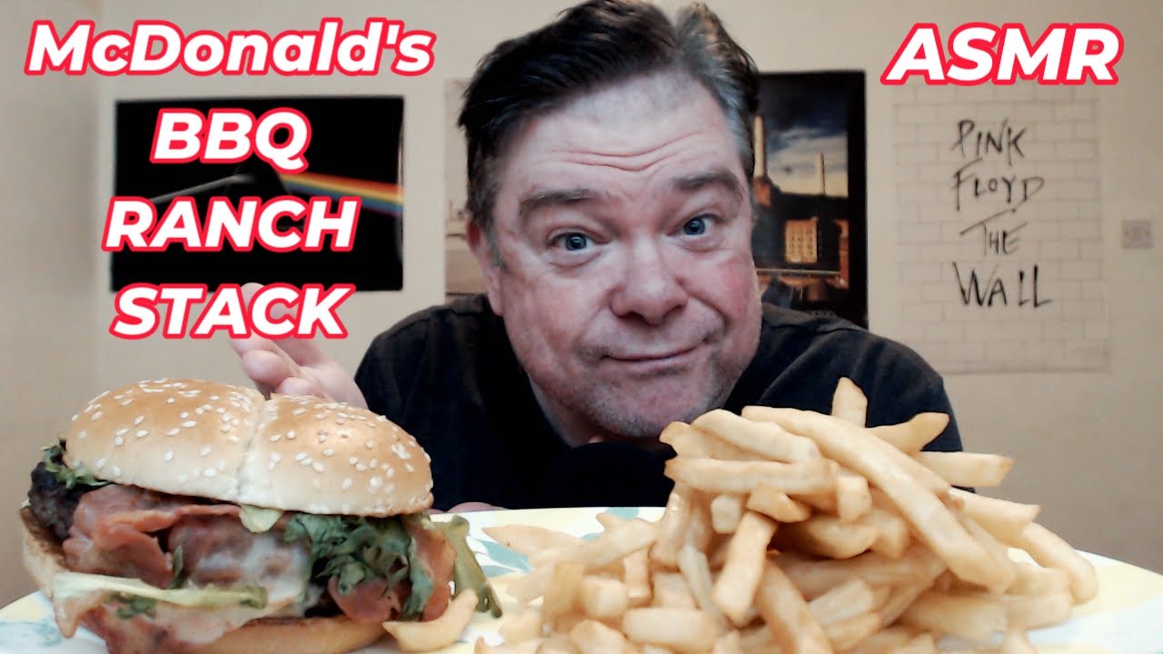 ASMR - Eating A McDonald's BBQ Ranch Stack For Lunch