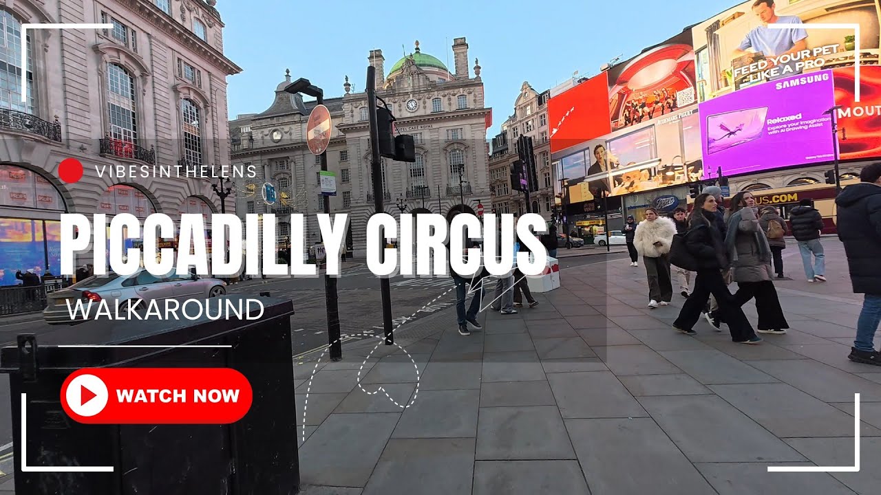 4K | EP18: Walkaround Piccadilly Circus | Christmas Day 2025 #djiosmoaction5pro @vibesinthelens