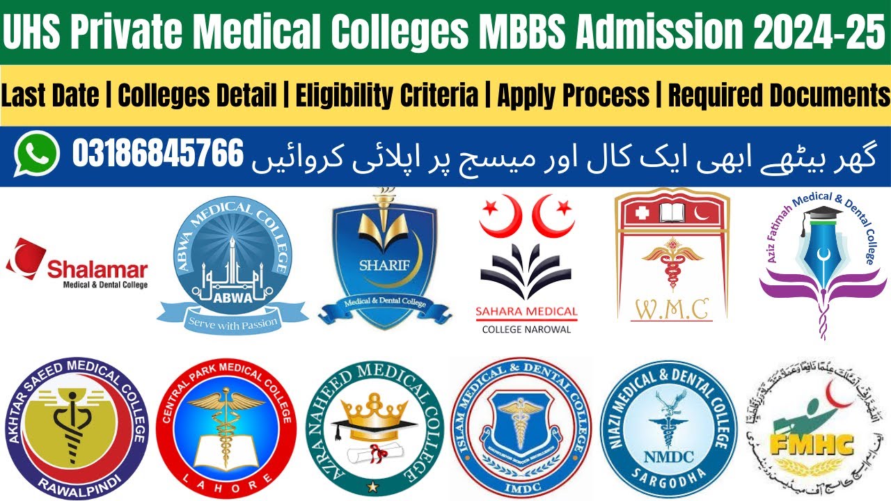 UHS Private Medical College Admission 2025 | UHS Private MBBS Admission | UHS MBBS Admission 2024-25