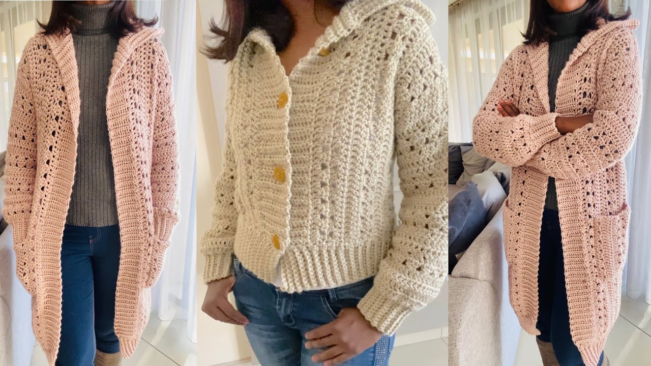 How to crochet a Cardigan #crochet #crochetcardigan