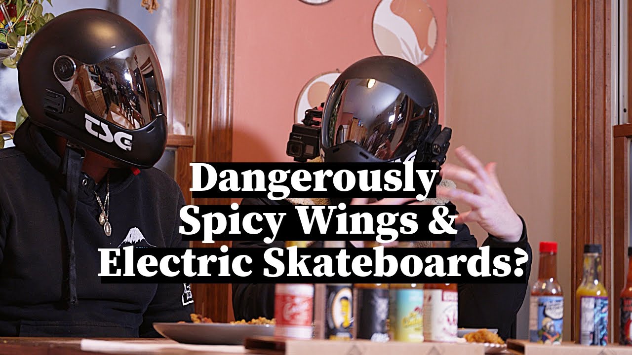 Our Best Electric Skateboard Tips & Stories While We Cry Over Spicy Wings!!