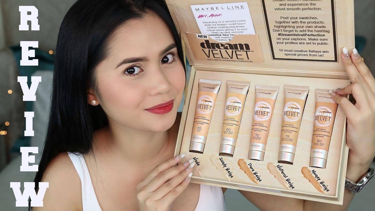 FIRST IMPRESSIONS: Maybelline Dream Velvet Foundation | Anna Cay ♥