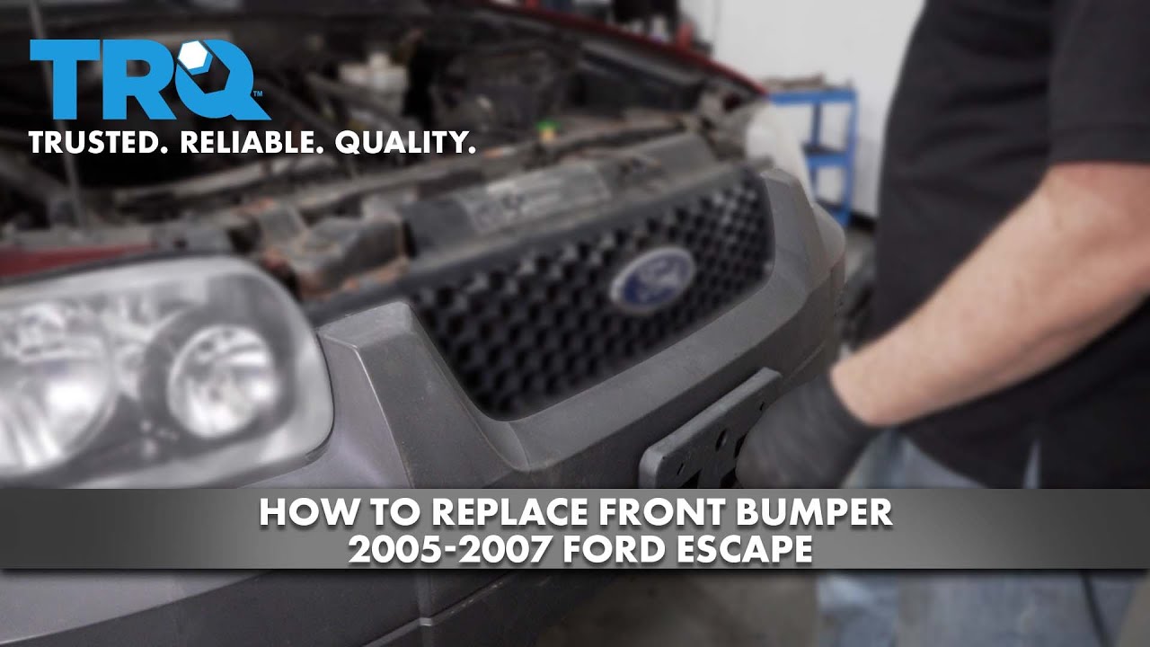 Как заменить передний бампер Ford Escape 2001-2007
