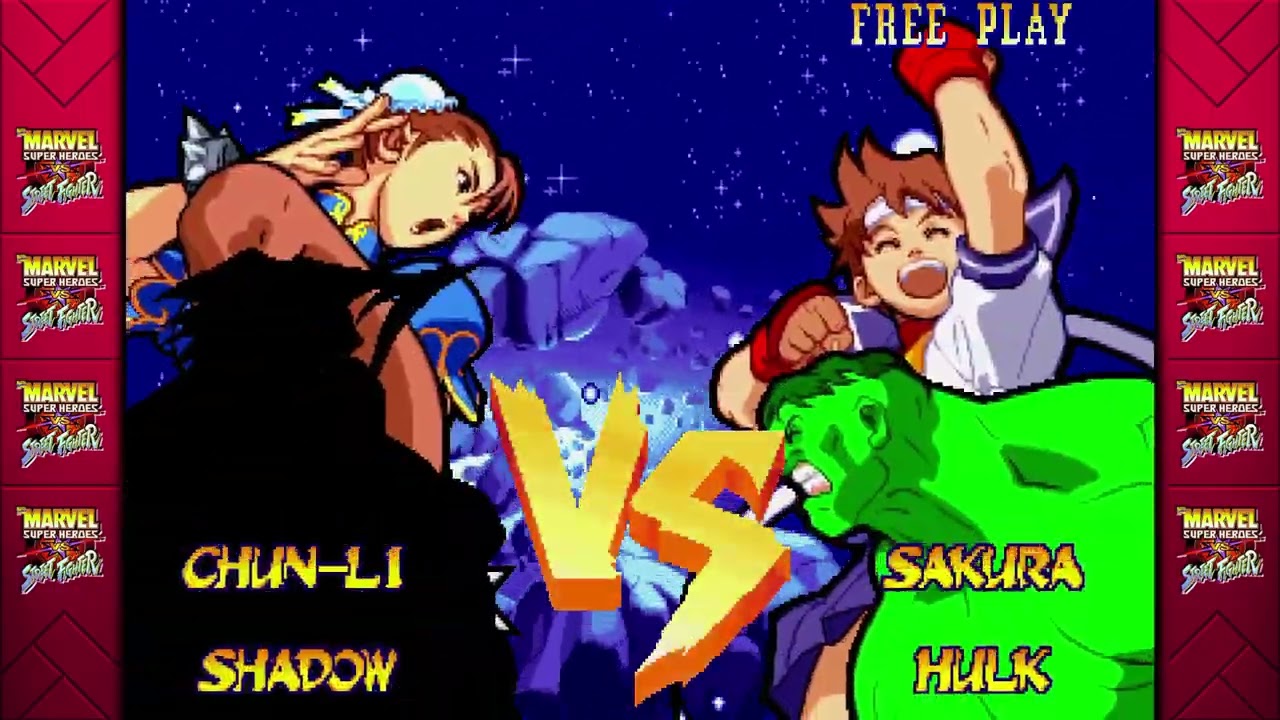 Marvel Super Heroes vs. Street Fighter (PlayStation 4) Arcade as Shadow/Chun-Li