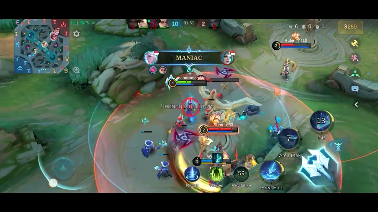 Kembali ke dunia mobile legends dan aku dapat savage segini