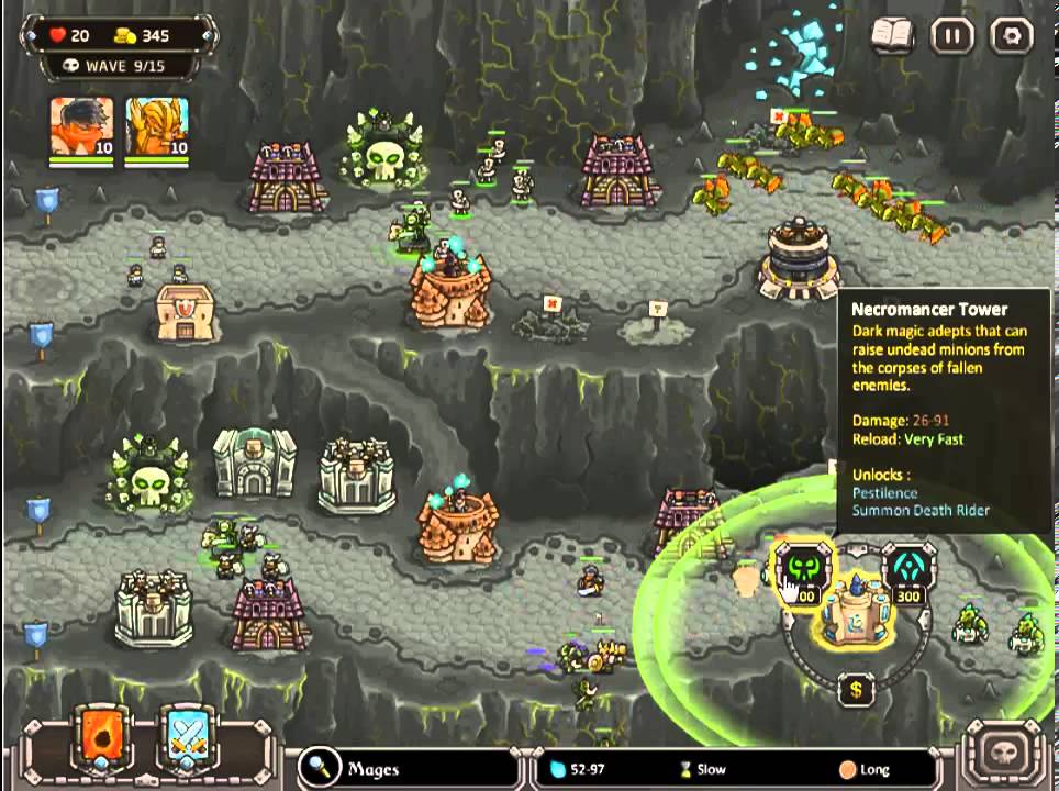 Kingdom Rush Frontiers The Dark Descent 3 Stars Walkthrough