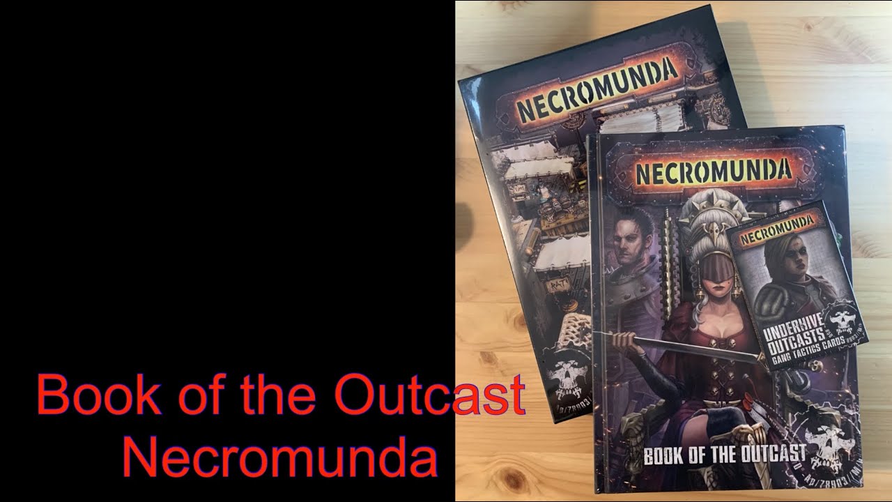 Necromunda book of the outcast first thoughts book ramble , under hive market unboxing ,