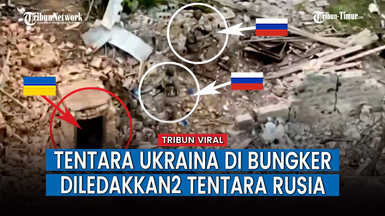Rekaman Keberanian Tentara Rusia Bombardir Tempat Perlindungan Tentara Ukraina