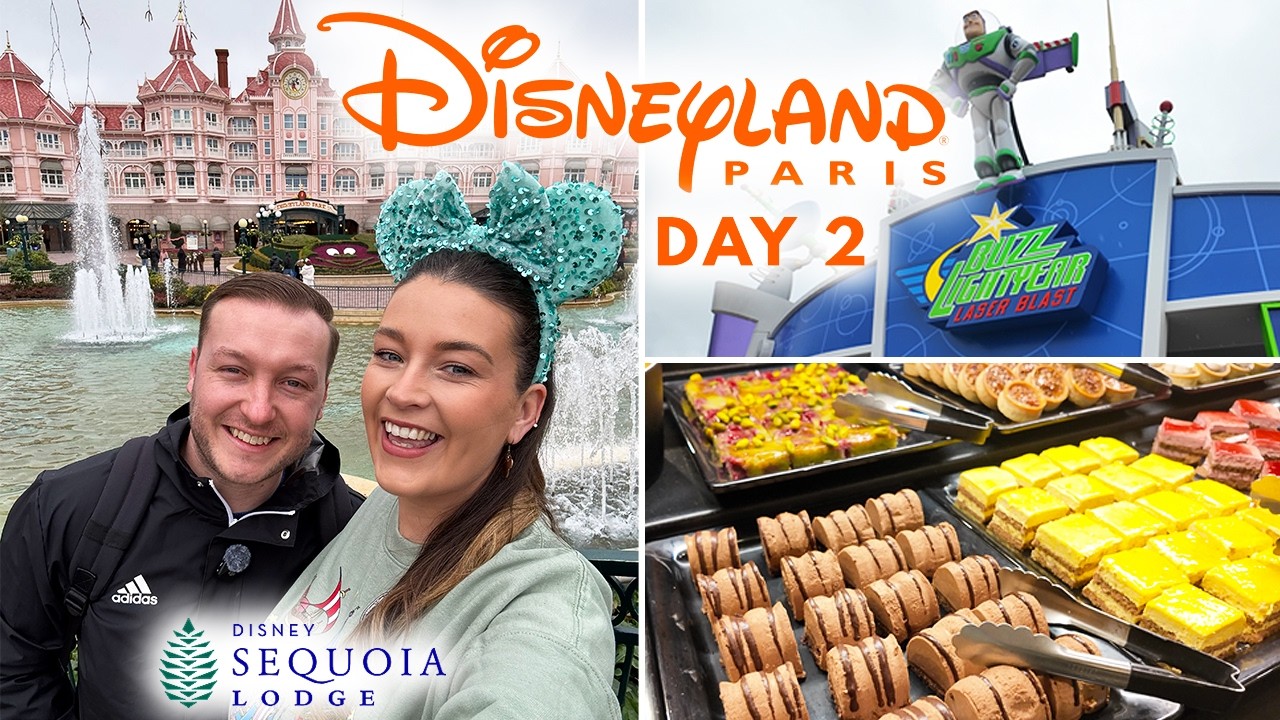 Disneyland Paris Day 2 Vlog | Exclusive Merch, Rides & Sequoia Lodge Dinner!